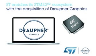 意法半導(dǎo)體收購Draupner Graphics 強(qiáng)化人工智能基礎(chǔ)軟件與圖形用戶界面開發(fā)能力